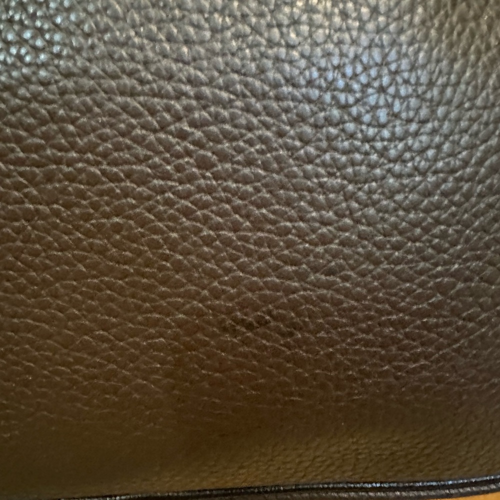 Vintage  Longchamp pebbled, leather brown shoulder bag - Picture 5 of 14